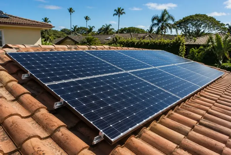 Installation de panneaux solaires à Barre